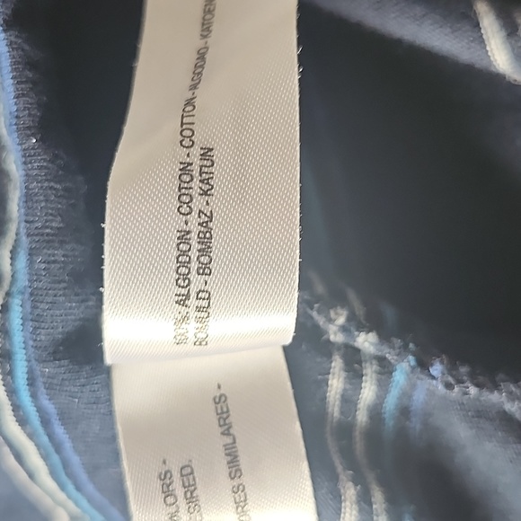 Denim & Flower Ricky Singh mens blue striped short sleeve tshirt - Picture 7 of 8